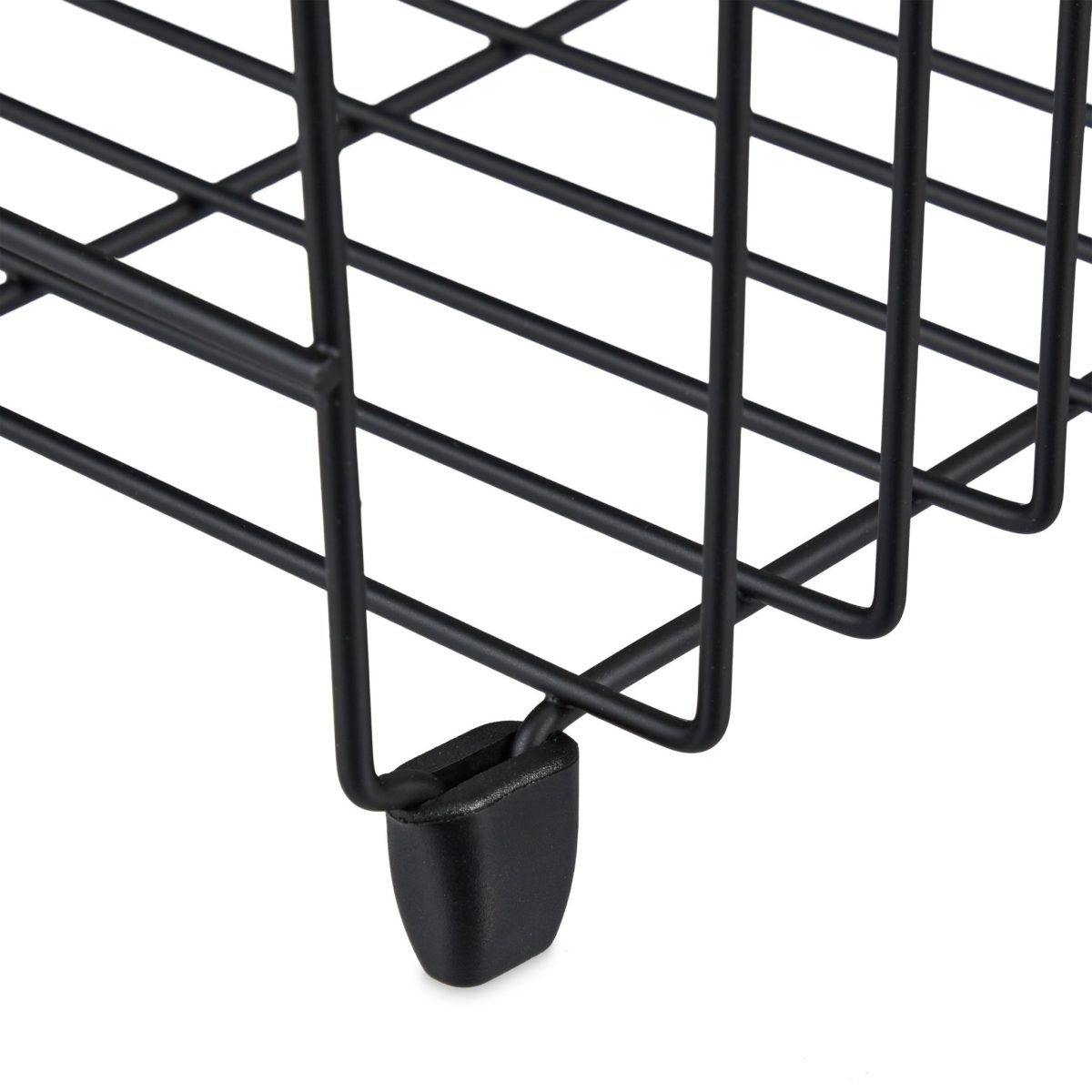 Scurgator vase Relaxdays, din metal, negru, 15.5 x 42 x 31 cm - imagine 3