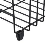 Scurgator vase Relaxdays, din metal, negru, 15.5 x 42 x 31 cm - imagine 3