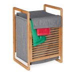 Cos de rufe din bambus, 45 l, RelaxDays, 60 x 40 x 35 cm