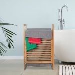 Cos de rufe din bambus, 45 l, RelaxDays, 60 x 40 x 35 cm - imagine 2
