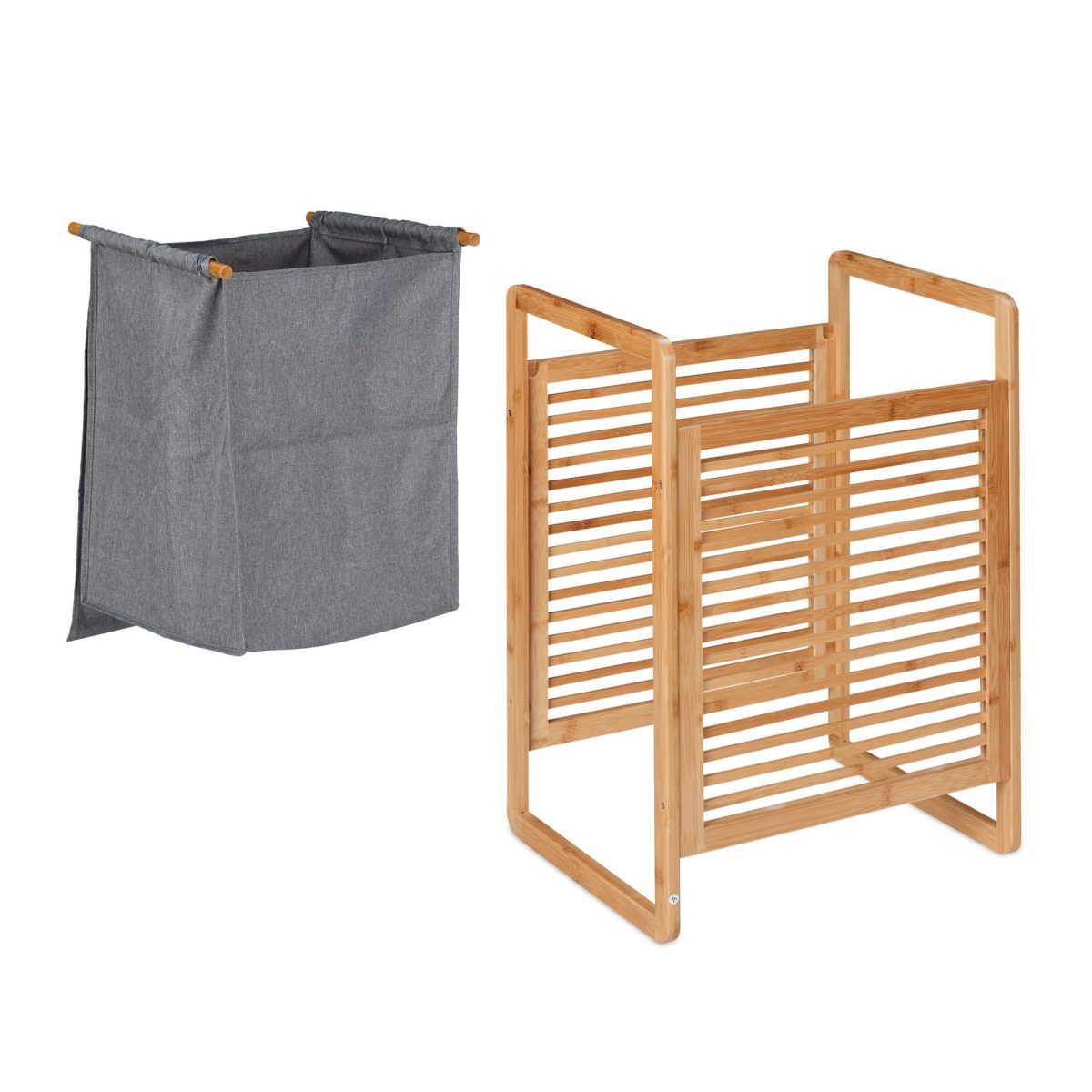 Cos de rufe din bambus, 45 l, RelaxDays, 60 x 40 x 35 cm - imagine 9