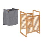 Cos de rufe din bambus, 45 l, RelaxDays, 60 x 40 x 35 cm - imagine 9