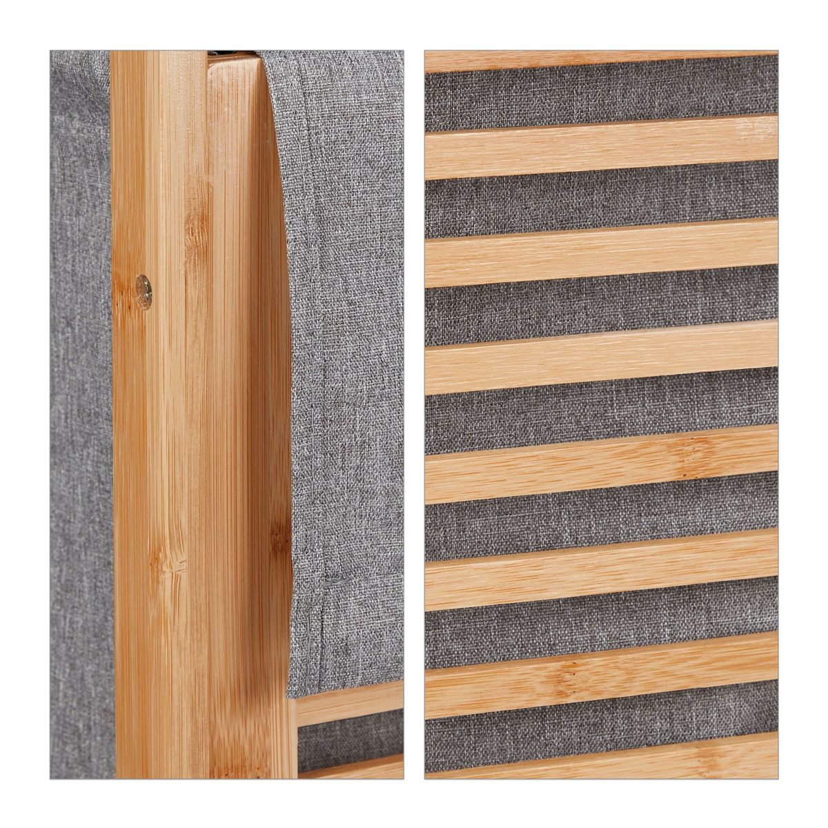 Cos de rufe din bambus, 45 l, RelaxDays, 60 x 40 x 35 cm - imagine 4