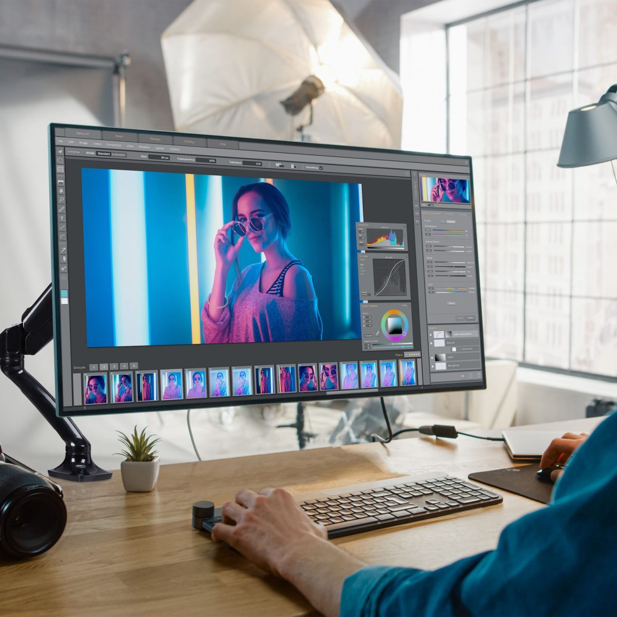 Suport de masa pentru monitor, 14,5 bis 47 cm - imagine 2
