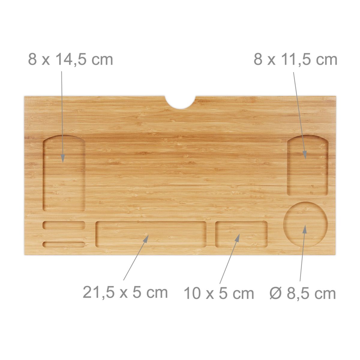 Suport pentru monitor, din bambus, 8,5 x 60 x 30 cm - imagine 5