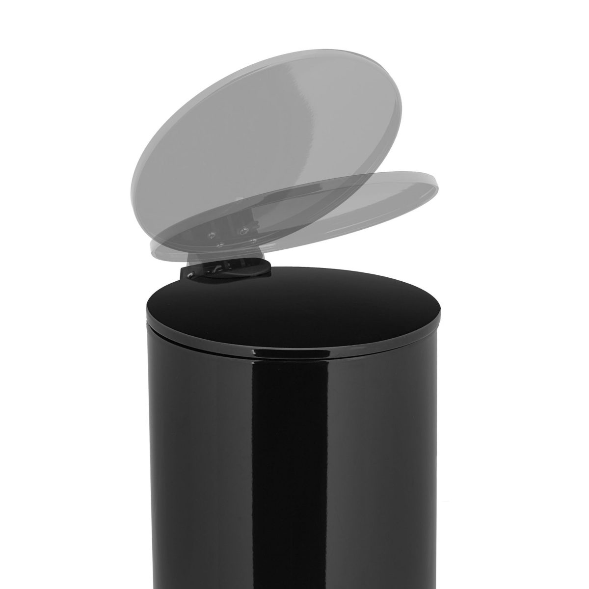 Cos de gunoi Relaxdays, negru, din metal, 5 l - imagine 7