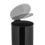 Cos de gunoi Relaxdays, negru, din metal, 5 l - imagine 7