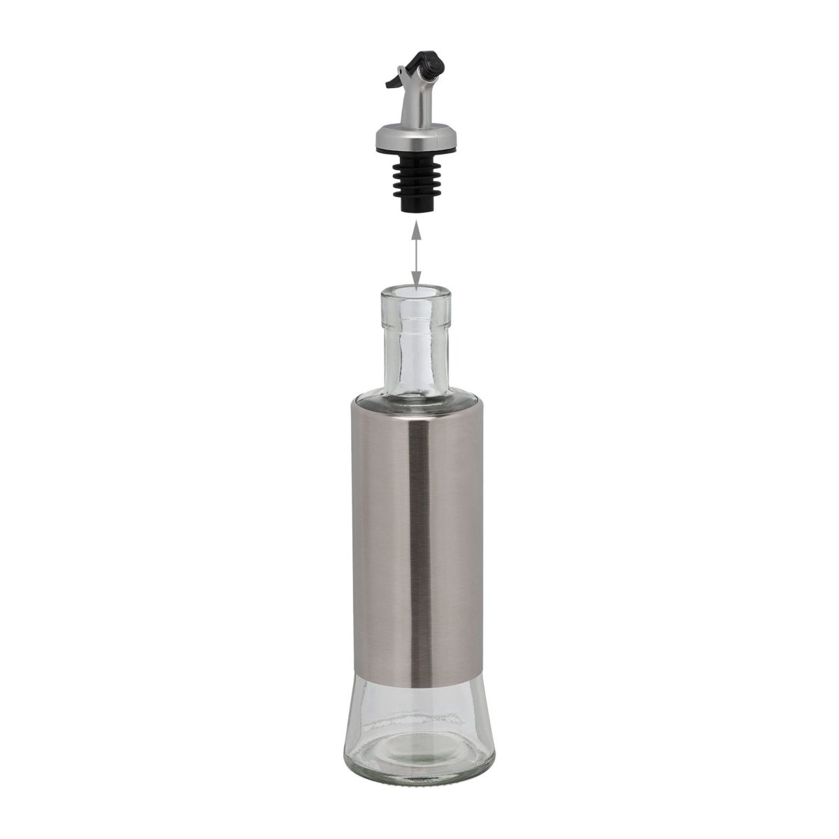 Set 4 recipiente ulei si otet, din sticla, 500 ml, 25 x 6,5 x 6,5 cm - imagine 6