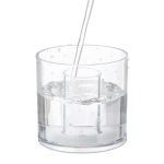 Organizator baie/cosmetice, 2 compartimente, 11 x 10 cm, transparent - imagine 7
