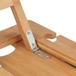 Tava servire pentru vin si pahare, bambus, 20 x 40 x 30 cm, Relaxdays - imagine 7
