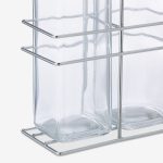 Set 2 recipiente ulei si otet cu suport, 500 ml, 34 x 13,5 x 7,5 cm - imagine 7