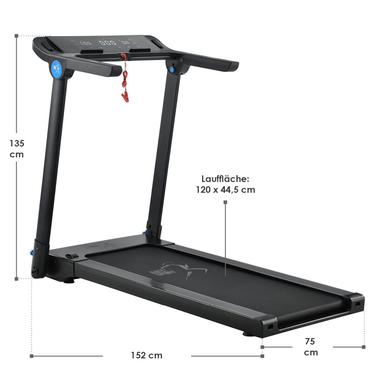 Banda de alergare Speedrunner SR1418, LCD Display, 14 km/h, 12 programe, Negru - imagine 12