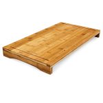 Tocator de bucatarie, Relaxdays, din bambus, 52 x 29 cm - imagine 2