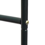Arcada metalica de gradina pentru flori cataratoare, negru, 255 x 140 x 38 cm, Relaxdays - imagine 5