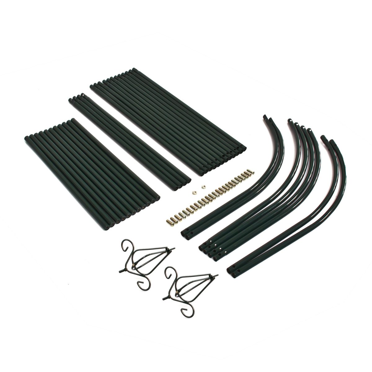 Arcada metalica de gradina pentru flori cataratoare, negru, 255 x 140 x 38 cm, Relaxdays - imagine 6