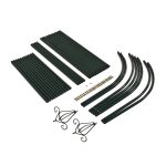 Arcada metalica de gradina pentru flori cataratoare, negru, 255 x 140 x 38 cm, Relaxdays - imagine 6