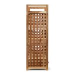 Pantofar cu 4 nivele si sertar, din lemn de nuc, Relaxdays, 81 x 70 x 27 cm - imagine 6