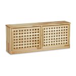 Dulap pentru pantofi cu 2 usi rabatabile, Relaxdays, lemn de nuc, dimensiuni 38 x 94 x 20 cm - imagine 3