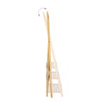 Suport prosoape tip scara, cu 3 rafturi, Relaxdays, bambus, 152 x 53 x 31 cm - imagine 5