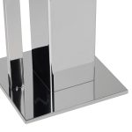 Suport pentru hartie igienica cu perie de toaleta 2 in 1, Relaxdays, argintiu, otel inoxidabil - imagine 6