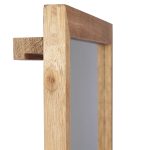 Raft pentru baie cu oglinda Relaxdays, din lemn de nuc, suspendat, 30 x 80 x 17 cm - imagine 8