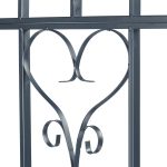 Arcada metalica cu banca, pentru flori cataratoare, antracit, 205 x 115 x 50 cm, Relaxdays - imagine 6