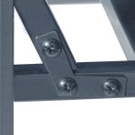 Arcada metalica cu banca, pentru flori cataratoare, antracit, 205 x 115 x 50 cm, Relaxdays - imagine 7