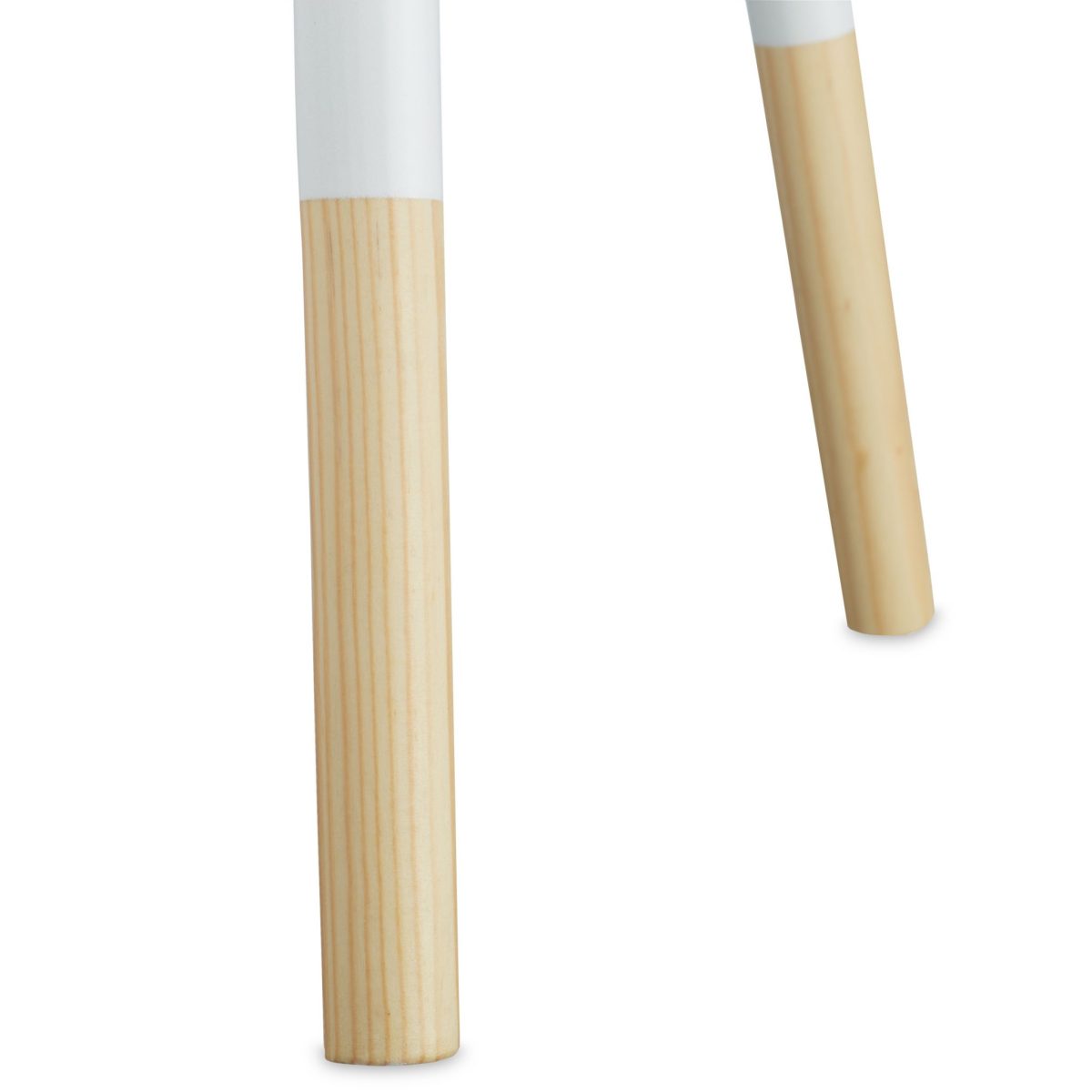 Masuta de cafea, design scandinav, lemn, alb, 49 x 40 cm - imagine 7