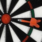 Joc Darts, placa diametru 42 cm, 6 sageti, plastic - imagine 5