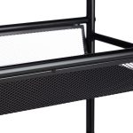 Carucior servire cu 4 rafturi pentru bucatarie sau baie, Relaxdays, 81 x 25 x 50 cm - imagine 6