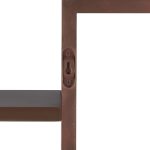 Raft de perete Relaxdays, maro, 42 x 69 x 12 cm - imagine 3