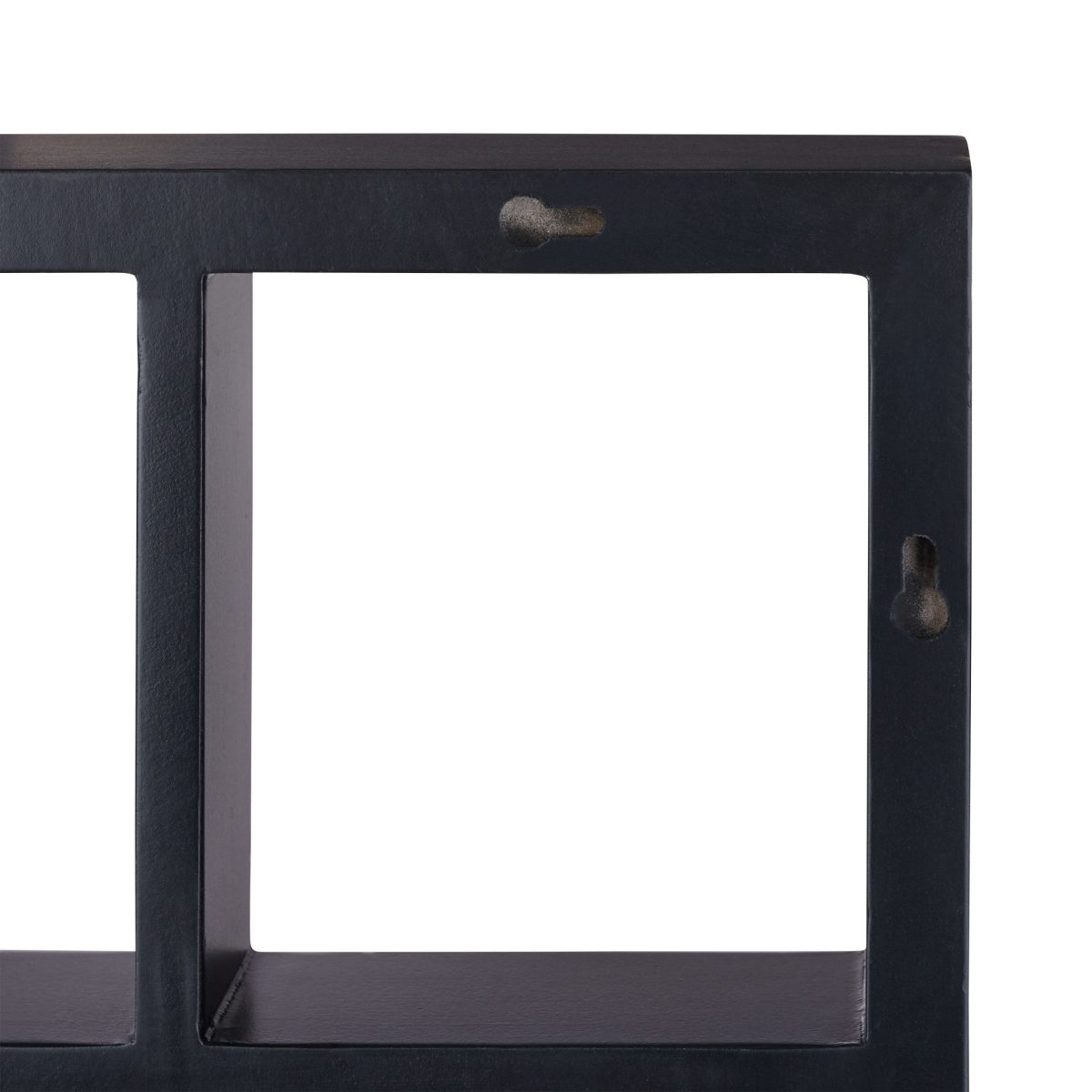Raft de perete, cu 7 compartimente, MDF, 30,5 x 61 x 7,5 cm, negru - imagine 5