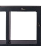Raft de perete, cu 7 compartimente, MDF, 30,5 x 61 x 7,5 cm, negru - imagine 5