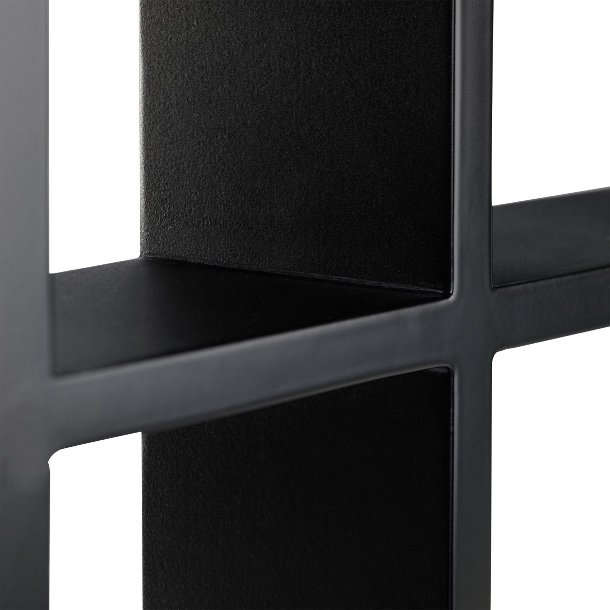 Raft de perete, cu 7 compartimente, MDF, 30,5 x 61 x 7,5 cm, negru - imagine 6