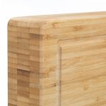Tocator de bucatarie Relaxdays, din bambus, 5.5 x 45 x 35 cm - imagine 4