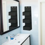 Organizator triplu pentru baie, cadrul metalic, gri, 75 x 25 x 15 cm - imagine 5