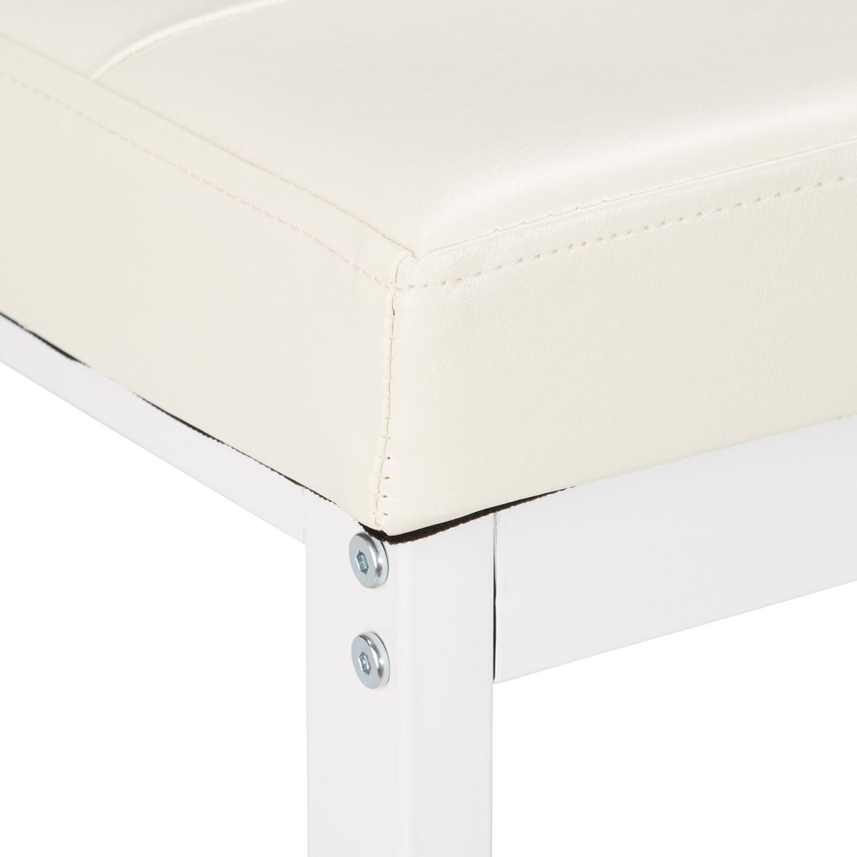 Banca cu rafturi pentru pantofi, Relaxdays, dimensiuni 49 x 115 x 40 cm, alb, capacitate 4 perechi pantofi - imagine 6