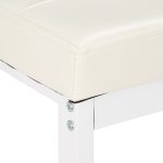 Banca cu rafturi pentru pantofi, Relaxdays, dimensiuni 49 x 115 x 40 cm, alb, capacitate 4 perechi pantofi - imagine 6
