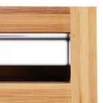 Dulap baie Relaxdays, din MDF si bambus, gri, 60 x 60 x 29 cm - imagine 8