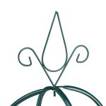 Suport flori de gradina, obelisc, 200 x 40 cm, verde inchis, Relaxdays - imagine 8