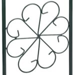 Pavilion decorativ pentru trandafiri, fier, verde, 250 x 160 x 160 cm - imagine 4