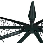 Pavilion decorativ pentru trandafiri, fier, verde, 250 x 160 x 160 cm - imagine 3