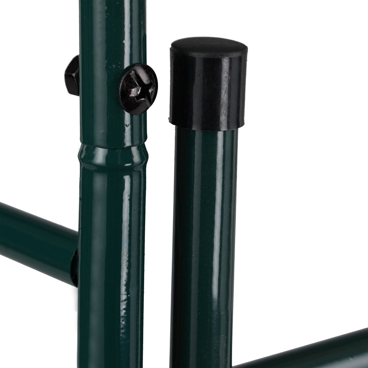 Arcada cu poarta metalica pentru flori cataratoare, verde inchis, 230 x 113,5 x 36,5 cm, Relaxdays - imagine 9
