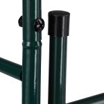 Arcada cu poarta metalica pentru flori cataratoare, verde inchis, 230 x 113,5 x 36,5 cm, Relaxdays - imagine 9