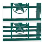 Arcada metalica pentru flori cataratoare, 226 x 204 x 45 cm, metal, verde - imagine 5
