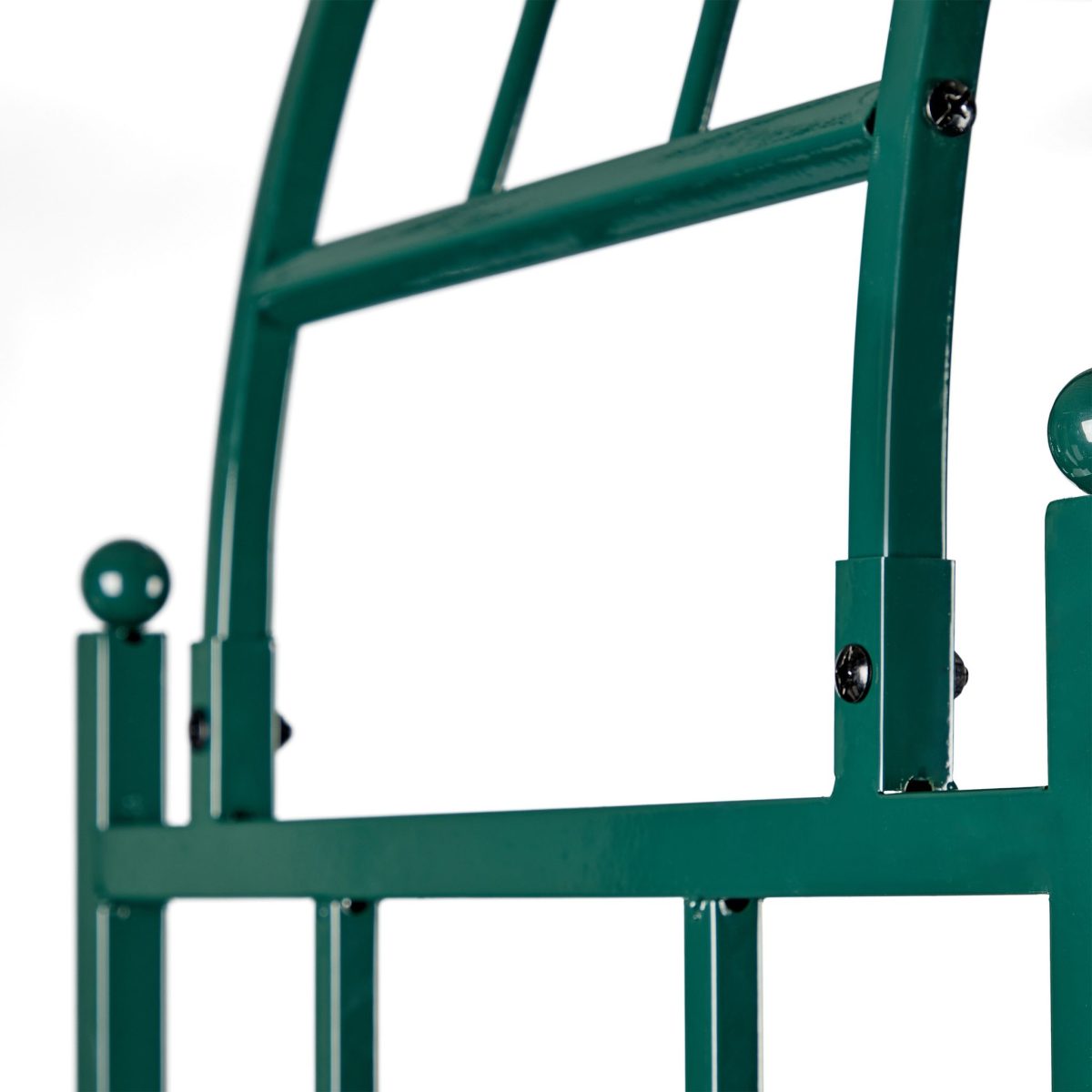 Arcada metalica pentru flori cataratoare, 226 x 204 x 45 cm, metal, verde - imagine 6