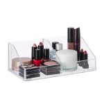 Organizator cosmetice/universal, 2 compartimente, acril, 8,5 x 21,5 x 12 cm