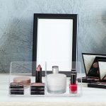 Organizator cosmetice/universal, 2 compartimente, acril, 8,5 x 21,5 x 12 cm - imagine 2