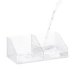 Organizator cosmetice/universal, 2 compartimente, acril, 8,5 x 21,5 x 12 cm - imagine 6