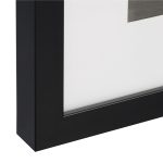 Set de 2 rame foto pentru perete/masa, 41 x 41 x 2,5 cm, plastic/sticla, negru - imagine 8